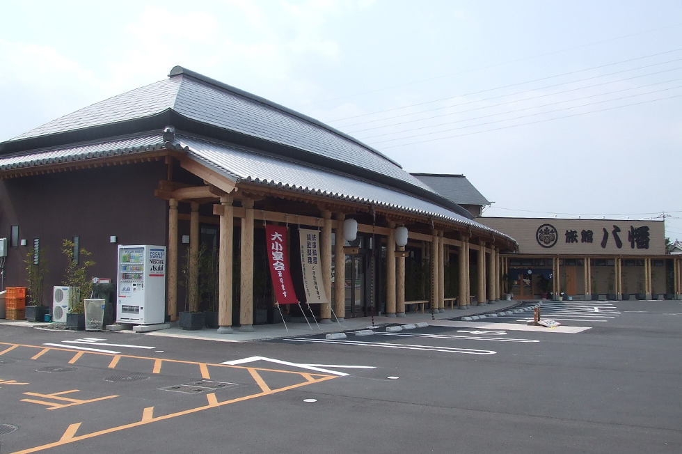 うどん店　徳島県阿波市市場町　うどん亭八幡様