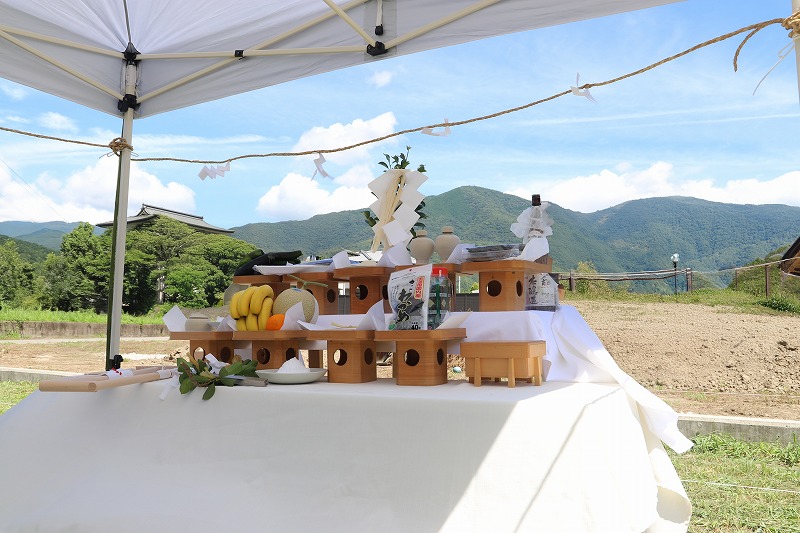 地鎮祭　執り行われました！　とくしまの新築 リフォームは徳島県 阿波市 プロジェクトホーム