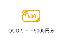 QUOカード5000円分